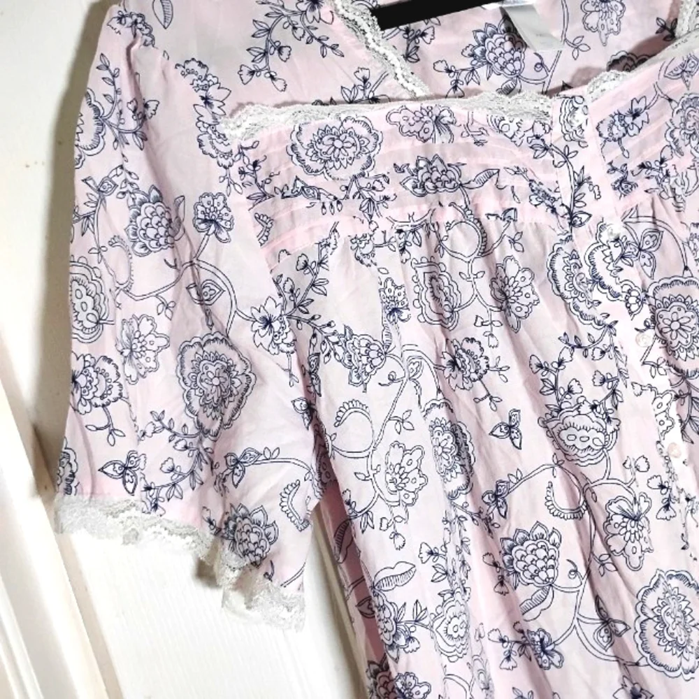 Duster Robe Adonna Floral Cotton XXL NWT - Picture 2 of 10